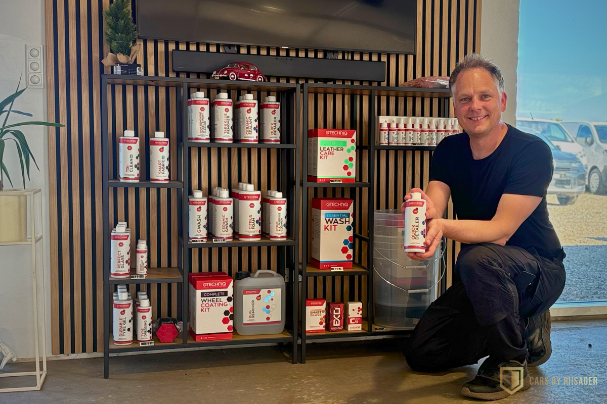 Gtechniq produkter til vedligeholdelse og keramisk coating hos Cars by Riisager