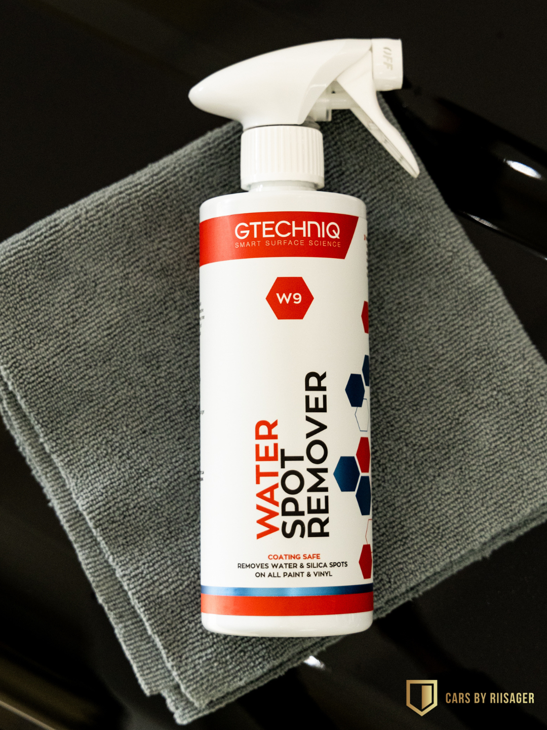 Gtechniq W9 fjerner kalkpletter fra bilens lak