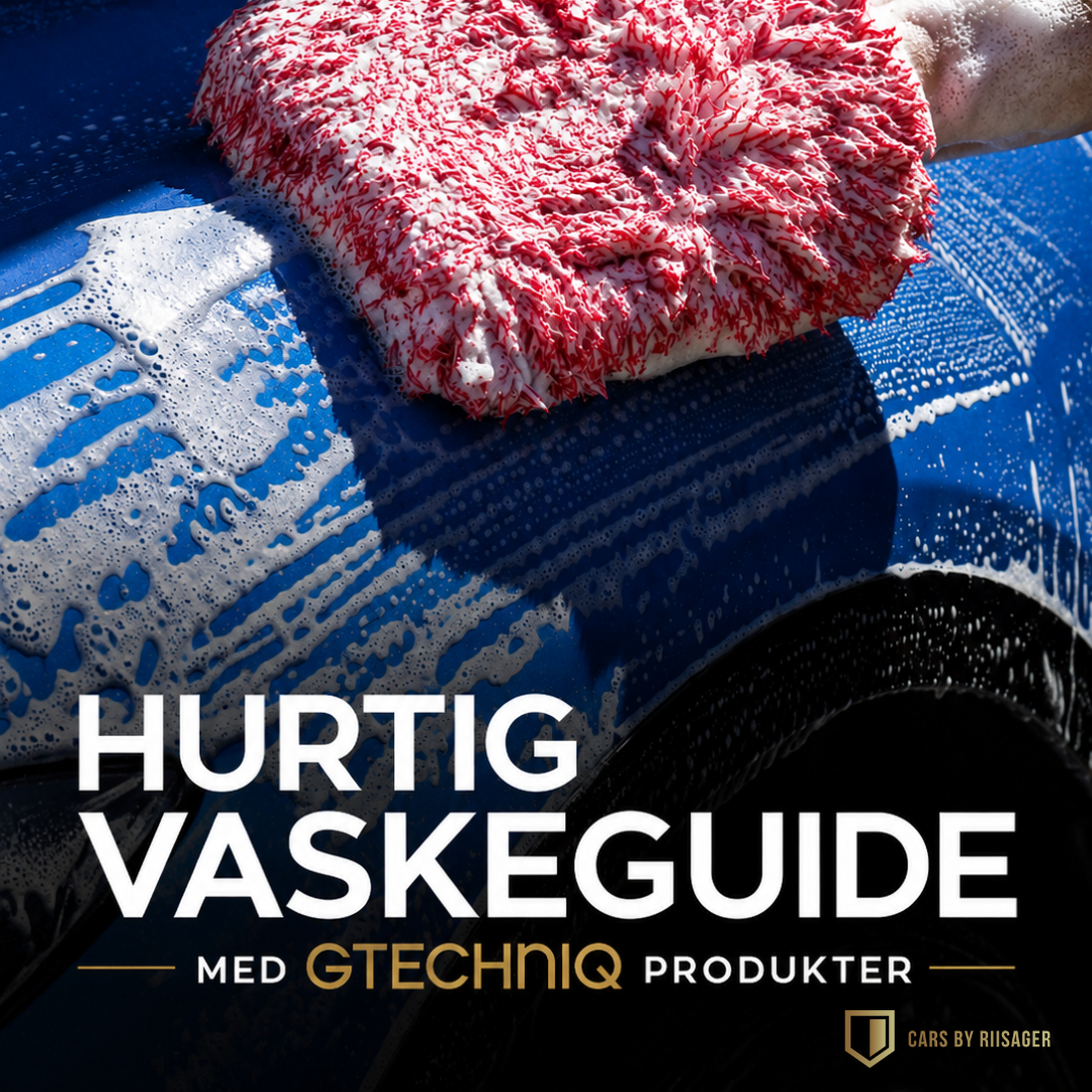 Hurtig vaskeguide med Gtechniq produkter fra Cars by Riisager